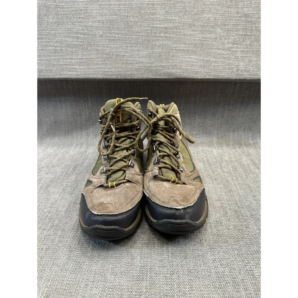 Hi-Tec Falcon Waterproof Mens 11 Wide Hiking Boots Brown Suede Ankle Lace Up